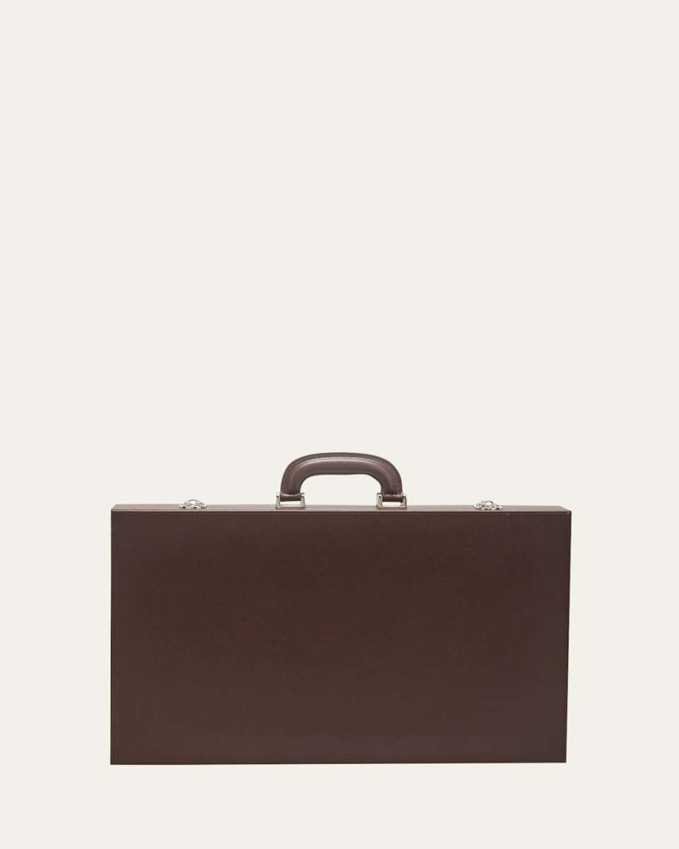 Large Backgammon with Handles - Dark Brown Dollaro